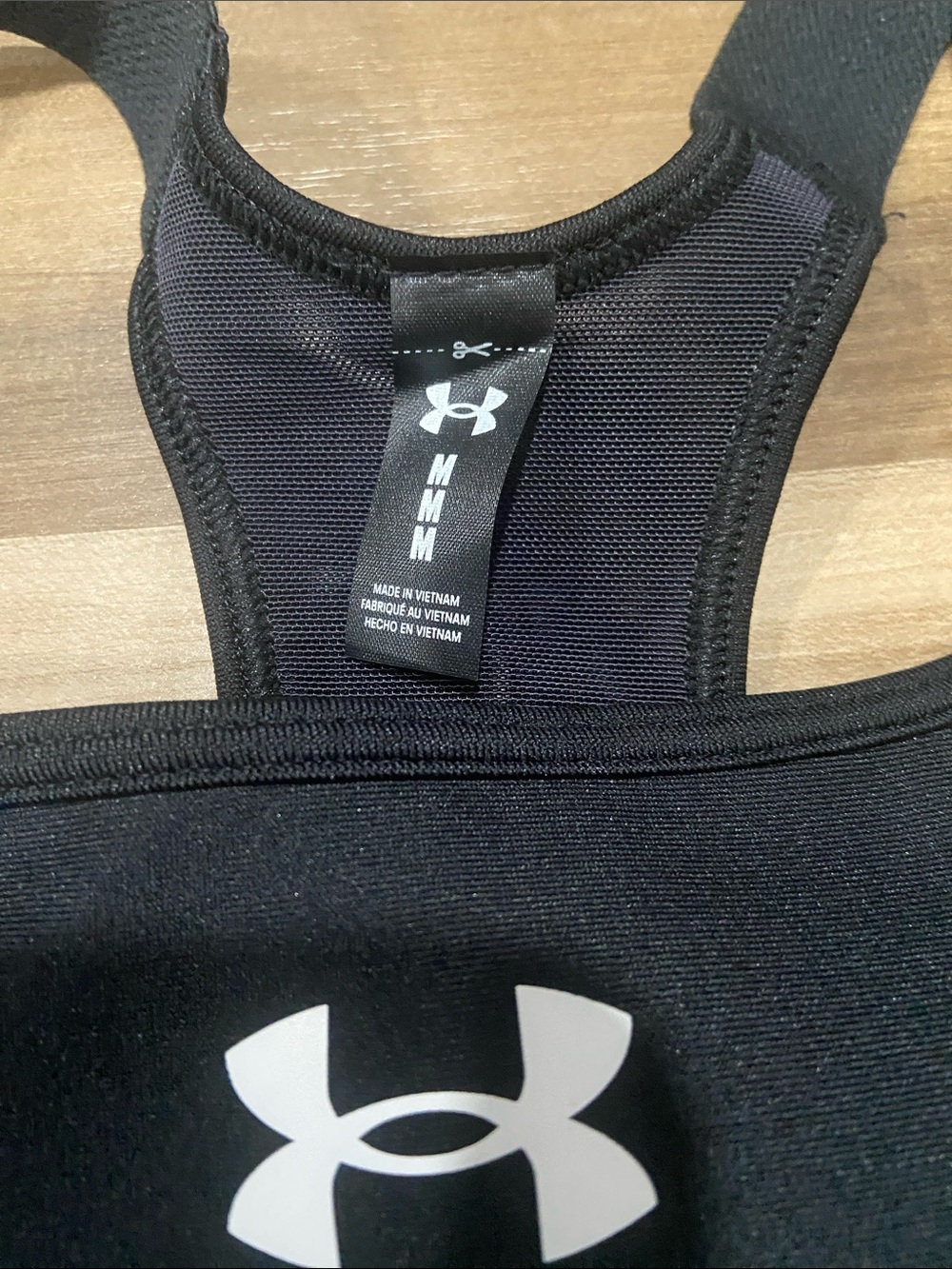 Under Armour Black Supportive Racerback Sports Bra - Picture 3 of 7